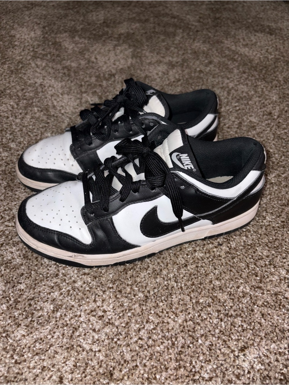 Nike Dunk Low Panda Black White Women's Size 9 DD1503-101